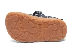 Bisgaard ballerinahjemmesko blå med blomster